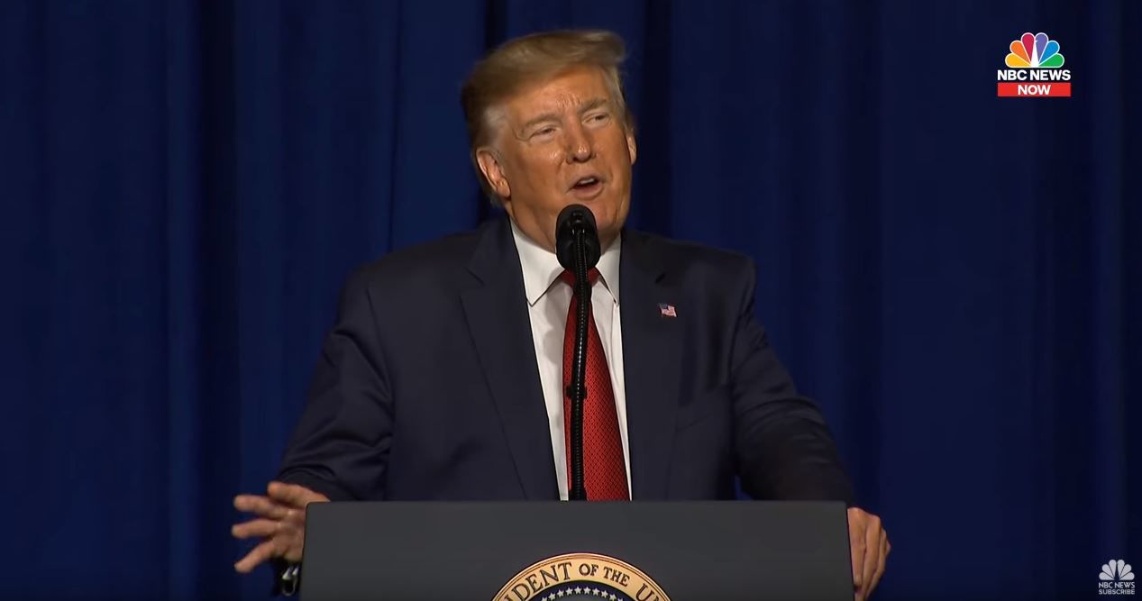 Trump speaks at AMVETS convention in Kentucky